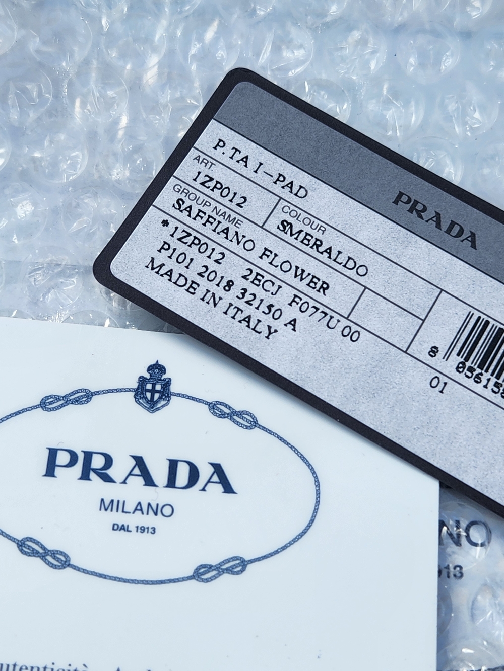 RESERVED! Prada Authentic Pouch & Floral Print Tablet Sleeve W Charms Bundle NIB - Picture 10 of 16